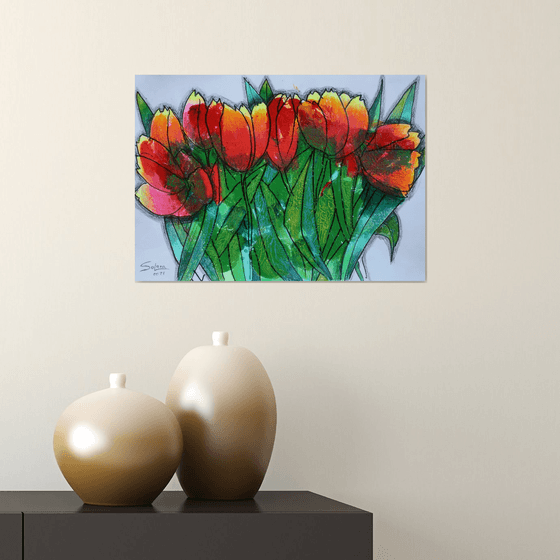 Tulips  / ORIGINAL PAINTING