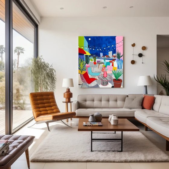 Colorful Summer Terrace