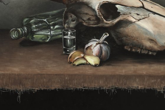 Vodka and garlic