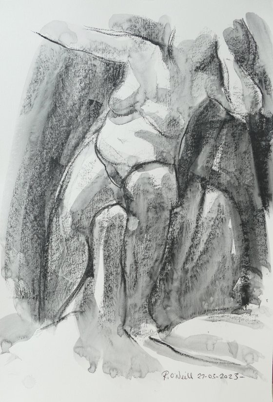 Seated female nude