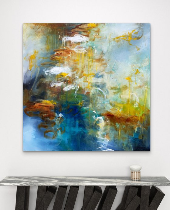 Lilies in Soft Reflection