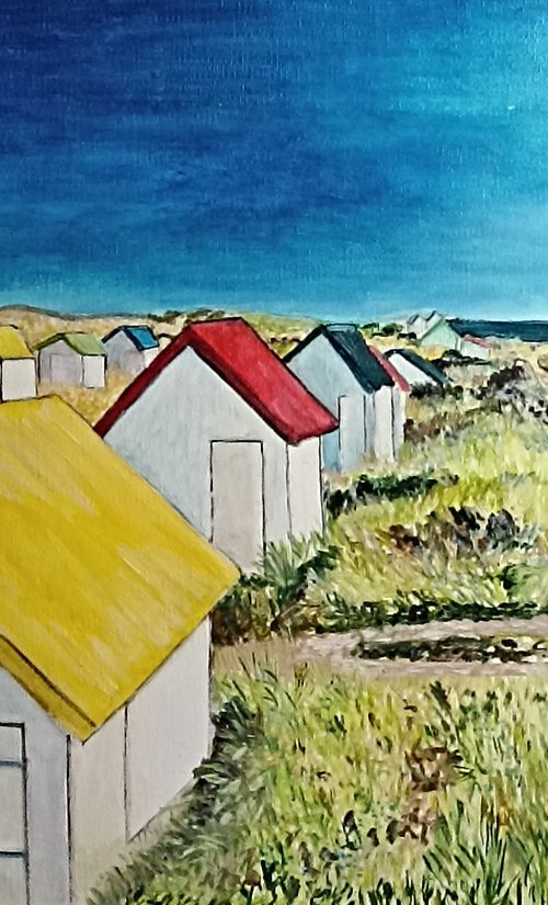 Colored cabins by Isabelle Lucas