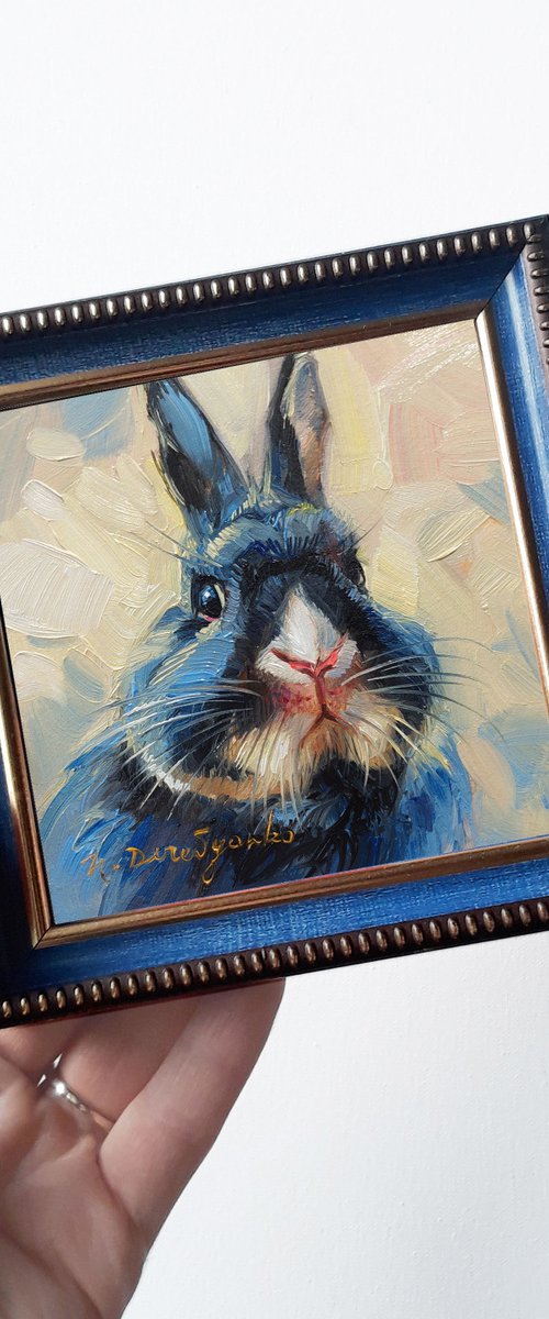 Cute rabbit by Nataly Derevyanko