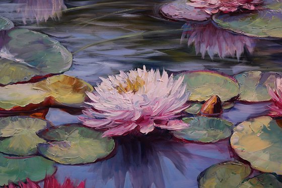 "Lilies on the Pond"