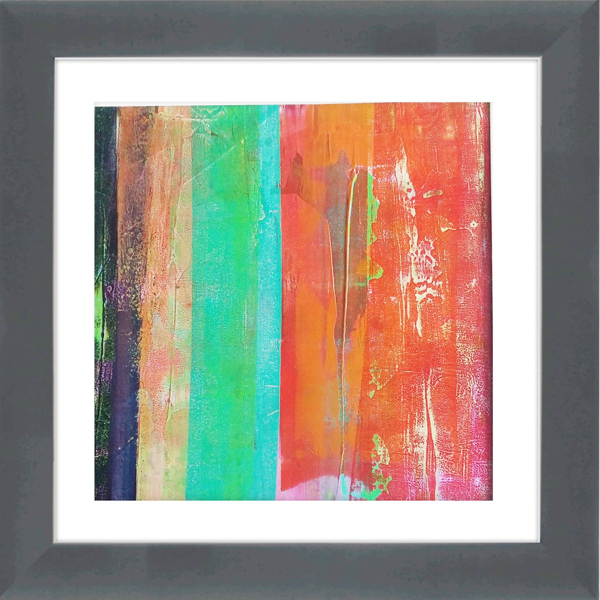 Abstraction #22 - Framed and ready to hang - original abstract painting by Carolynne Coulson