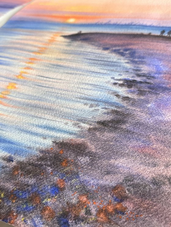 The Aesthetics of a Sunset over the Sea