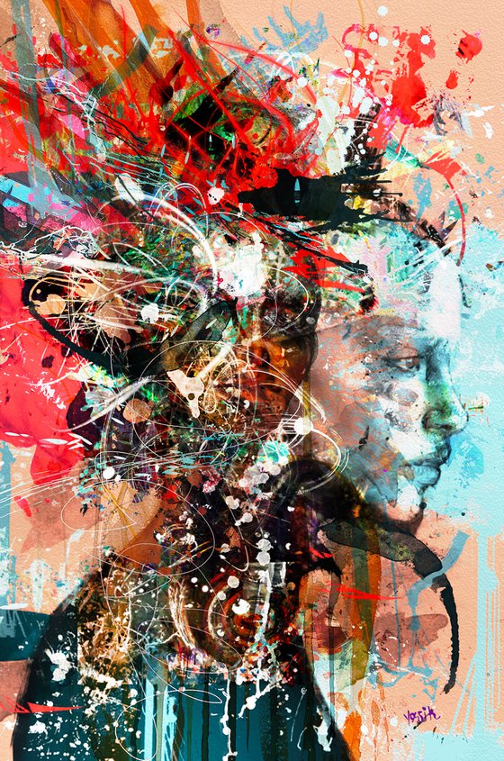 no chaos but chaos Acrylic painting by Yossi Kotler Artfinder