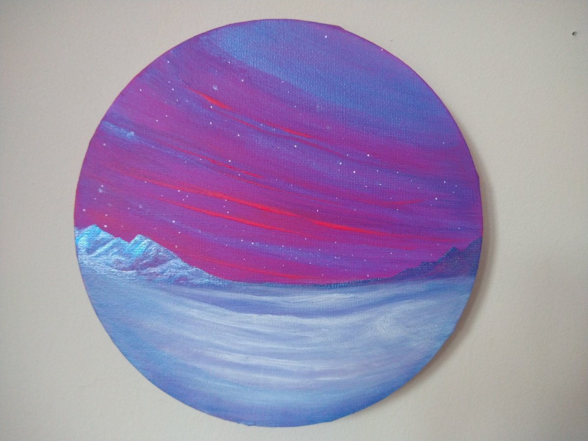 Arctic Circle. Original acrylic painting by Zoe Adams. by Zoe Adams