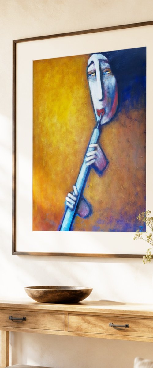 Hobo Musiek (60cm x 84cm x 0.1 cm) by Zhana Viel