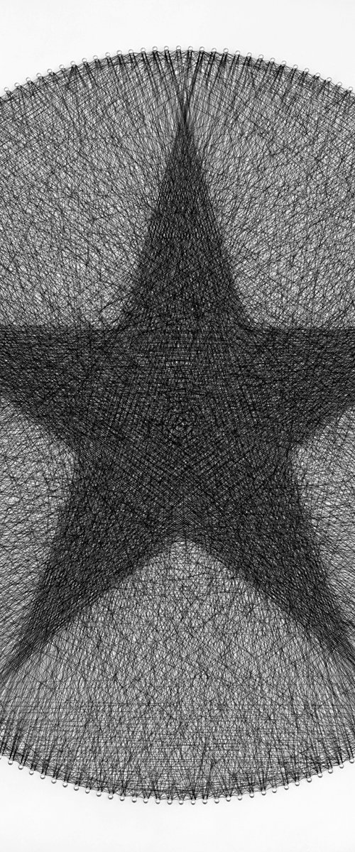 Radiating Star String Art by Andrey Saharov