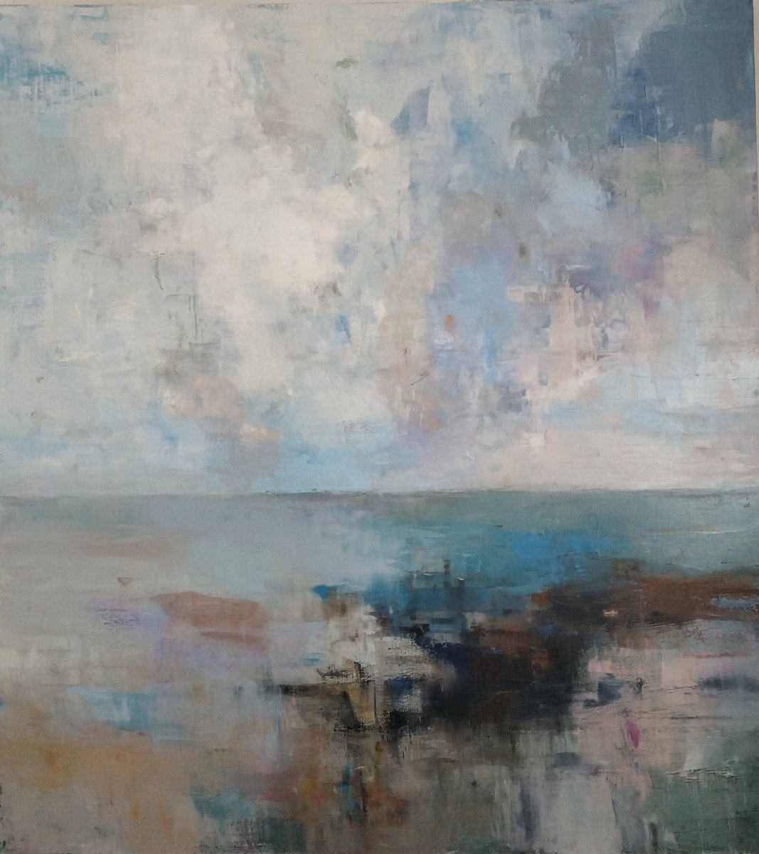 White cloud Oil painting by Viktoria Shvoren | Artfinder
