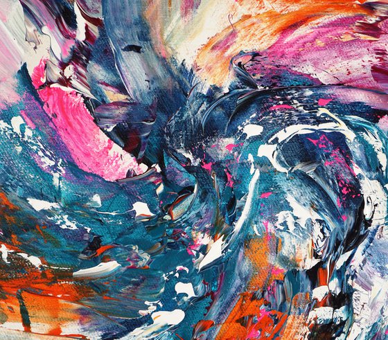 Turquoise magenta Whirl A 1