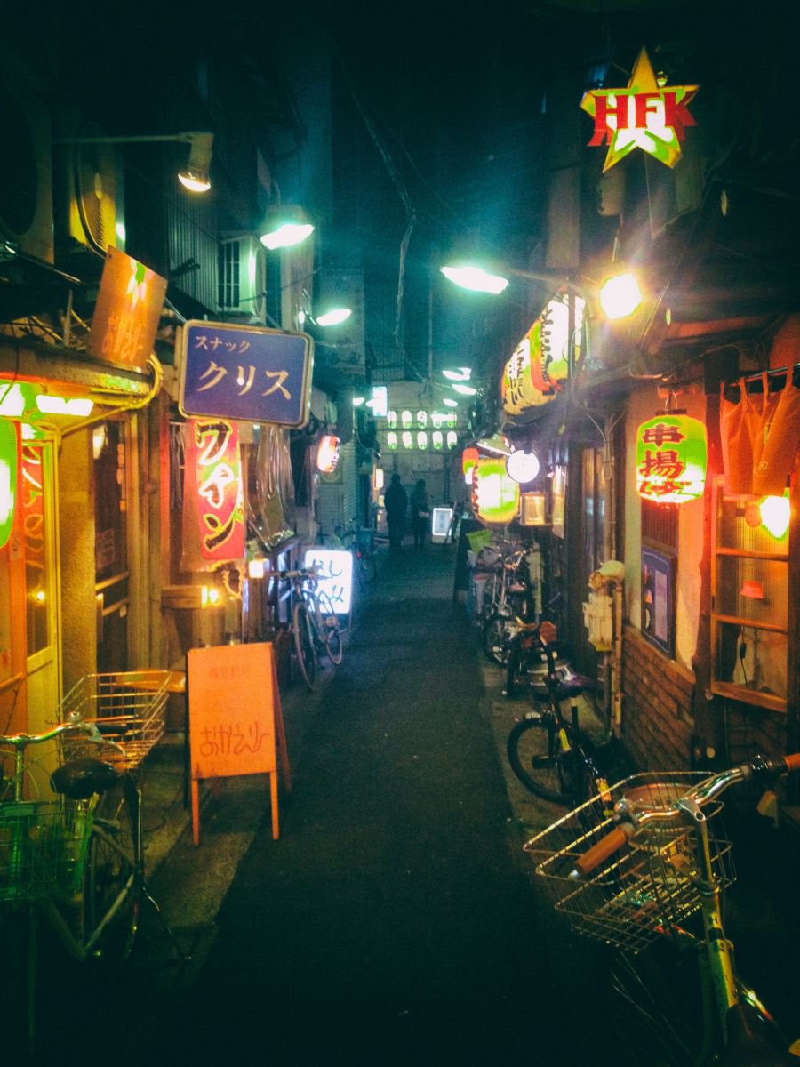 Cityscapes Photograph By Marc Ehrenbold, 30 X 40", Tokyo Street, Original Artwork