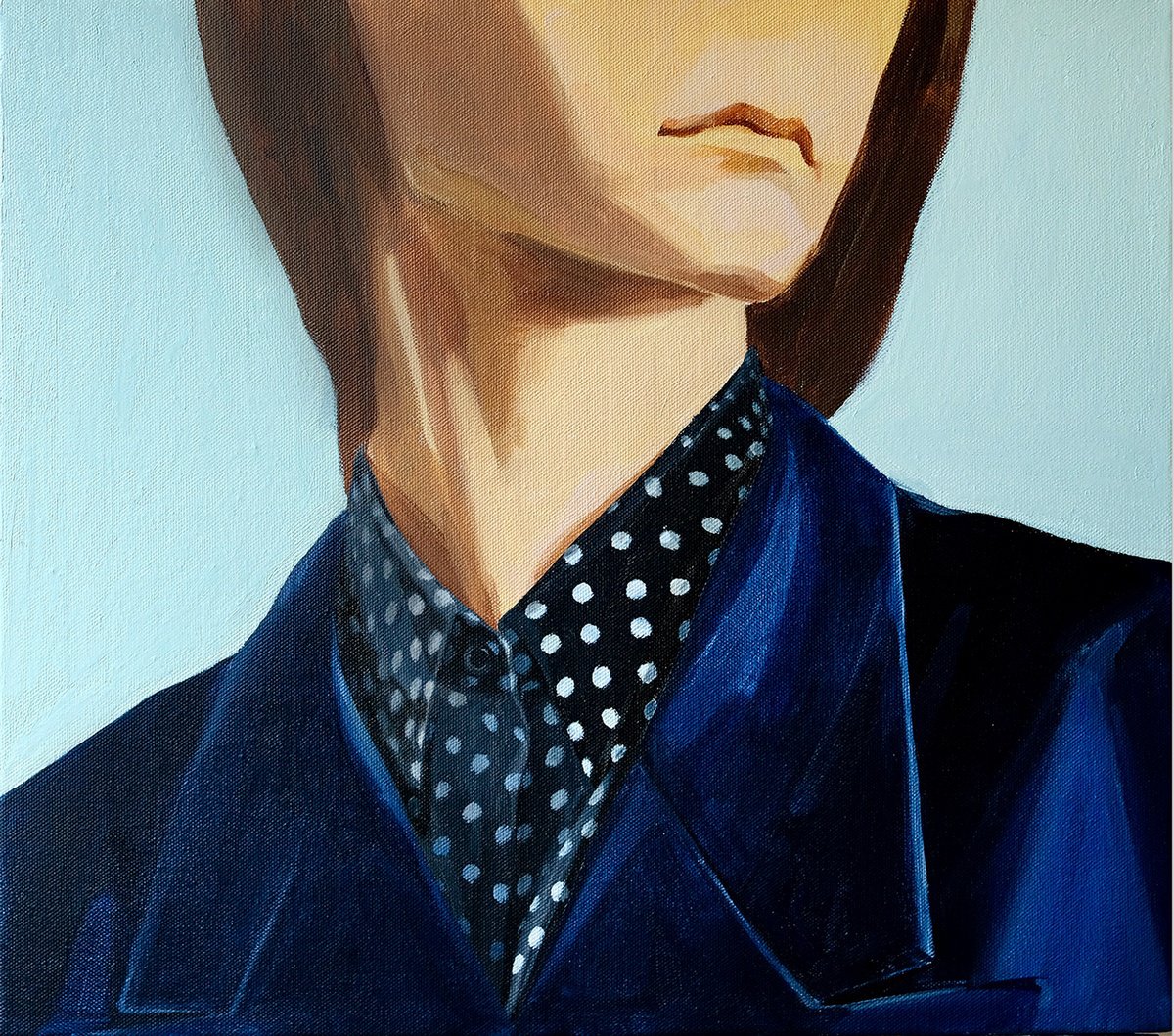 Expressive Portrait Acrylic Painting By Ara Youn, 18 X 16, Two Women 01, Original Artwork