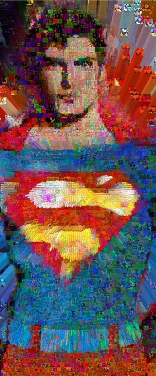 Superman Collage by John Lijo Bluefish
