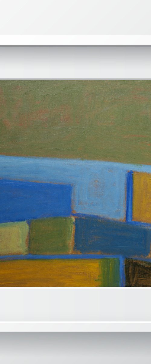 Wheat Fields By The Sea - Abstract Seascape by Thomas Hjelm