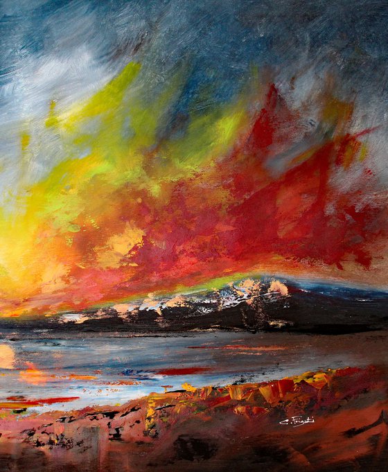 The Wrath Of Angels #4 - Large original abstract landscape