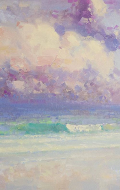 South Bay Handmade Original oil painting on Canvas One of a kind Large size Painting by Vahe Yeremyan
