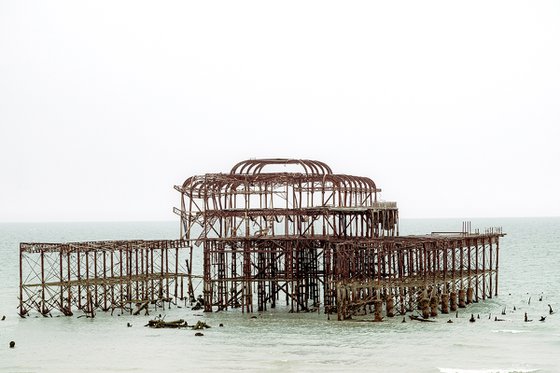 BRIGHTON The forgotten Pier : June 2021 (Limited edition  1/20) 12" X 8"