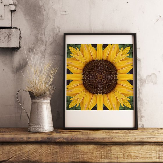 Folk Art Sunflower