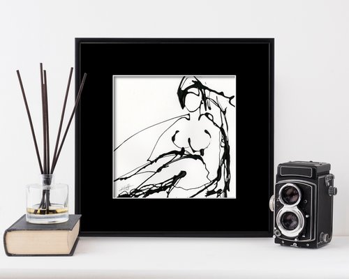 Doodle Nude 29 - Minimalistic Abstract Nude Art by Kathy Morton Stanion by Kathy Morton Stanion