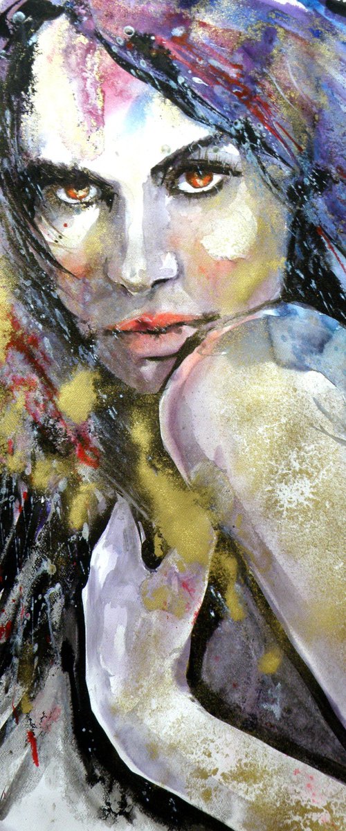 Girl in gold by Kovács Anna Brigitta