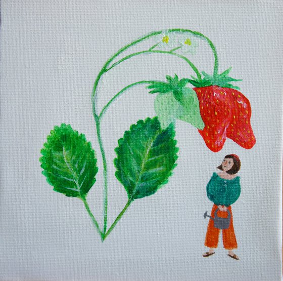 Woman With Strawberries