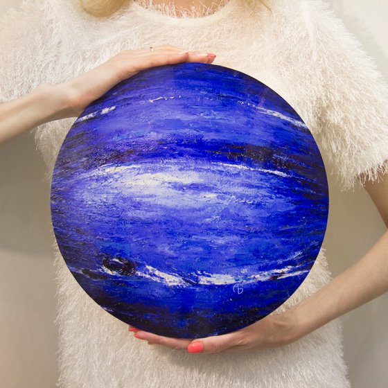 Neptune/  art object planet planets solar sistem round circle space science blue