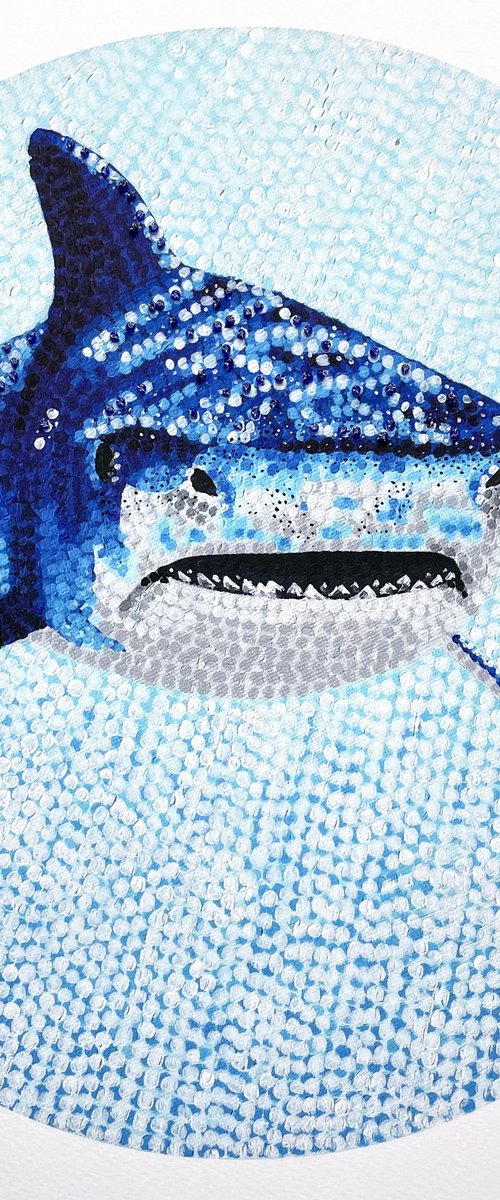 Beaded Tiger Shark by Kelsey Emblow