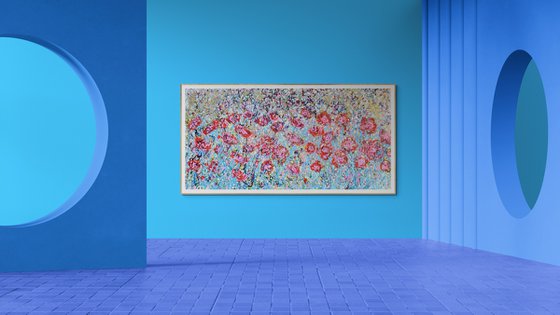 Cherry Red Poppy Meadow