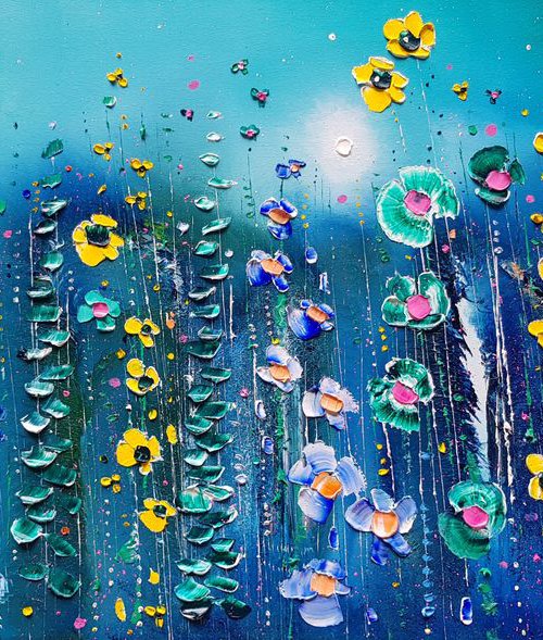 "Cosmos Meadow Flowers in Love" by Phil Broad