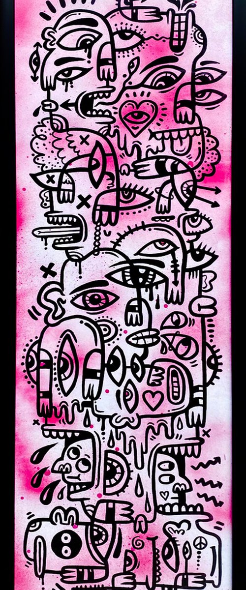 Pink Puzzled People by Luke Crump