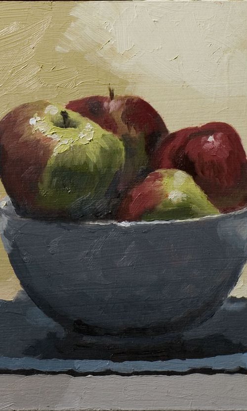 Still Life With Bowl of Apples by Mark Holcroft