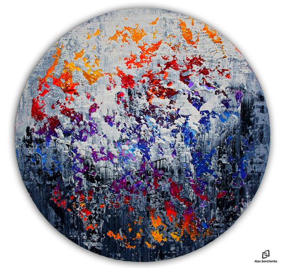 Circular abstract painting / Abstract 1139