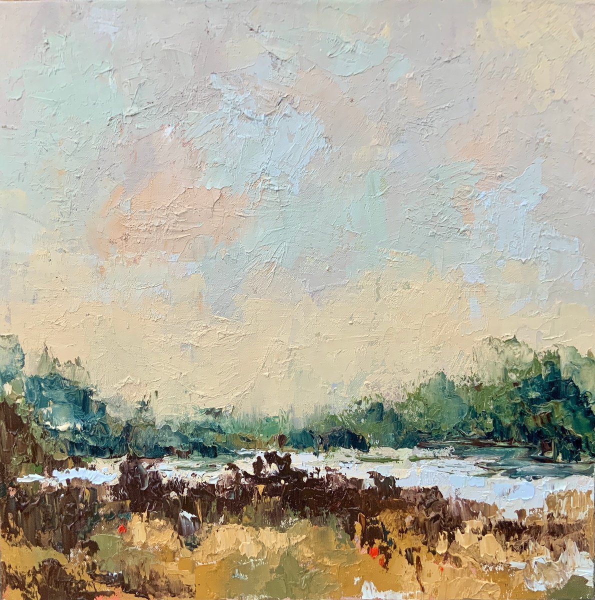 Breath Of The Horizon By Alexandra Jagoda (Ovcharenko), 16 X 16, Artwork For Sale On Artfinder