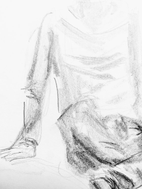 Abstract portrait #1. Original pencil drawing