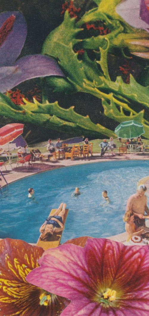 Poolside at The Garden Motel by Paper Draper