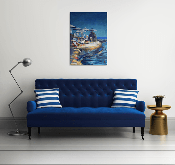 Sunlit Retreat by the Sea