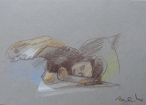 The Afternoon Nap, 21x15 cm by Frederic Belaubre