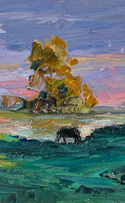 A Quiet Night Passes Among the Grasses by Boris Serdyuk