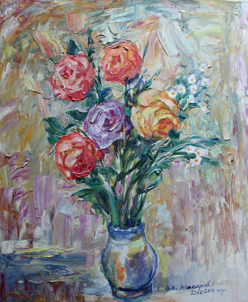 Roses. by Viktor Makarov