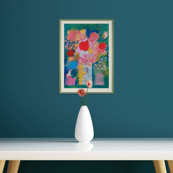 Flowers in a White Vase III