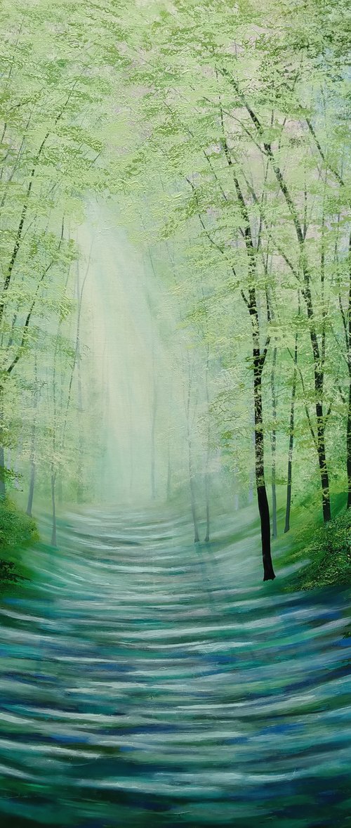 Sunlight Serenade Forest Glade by Amanda Horvath