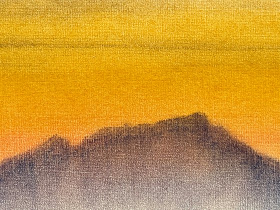 Guanying Mountain at Sunset