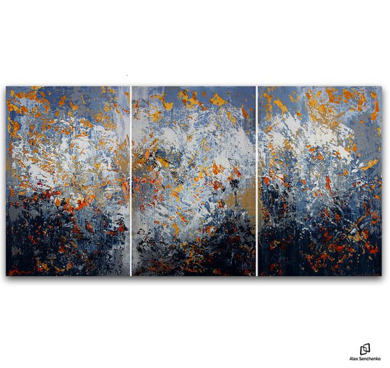 150x75cm. / abstract painting / Abstract 1142