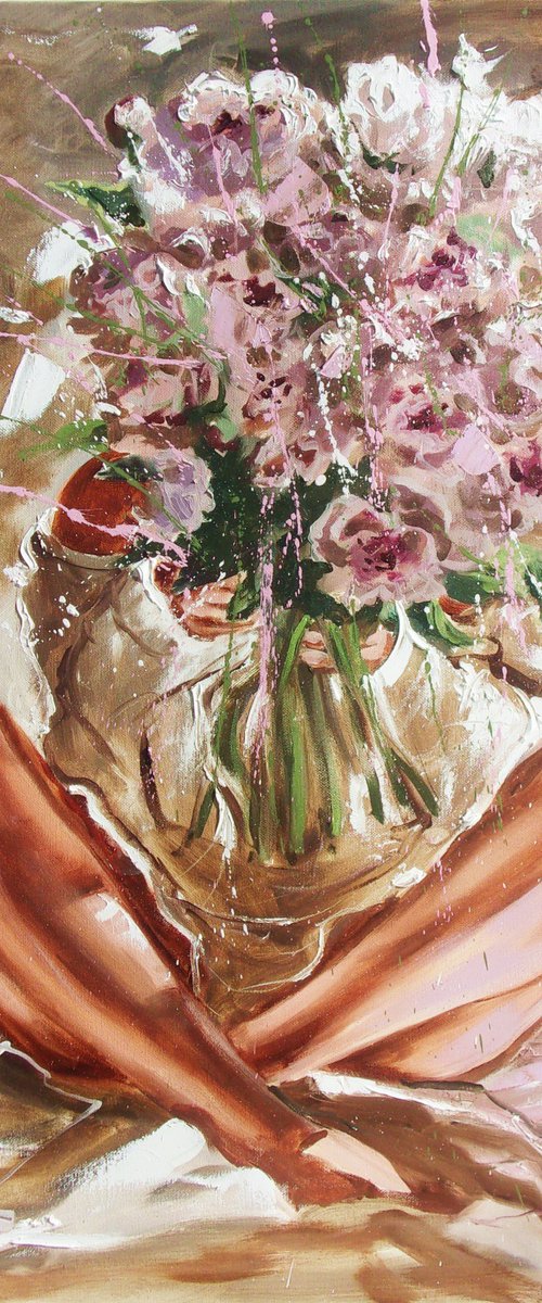 " THANK YOU FOR FLOWERS " by Monika Luniak