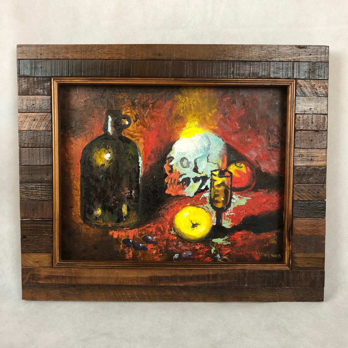 Impressionistic Still Life Oil Painting By Inna Montano, 19 X 15, Lights And Shadows, Original Artwork