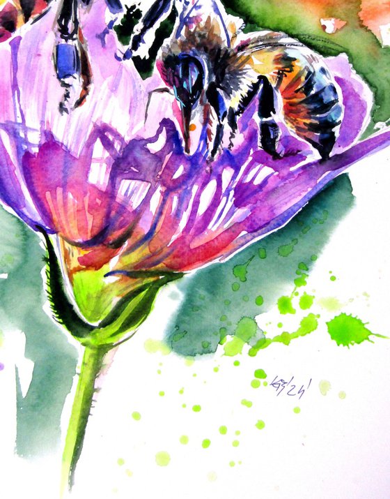 Bees and flowers II