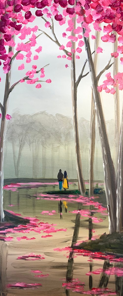 Blossom Tree Path by Aisha Haider