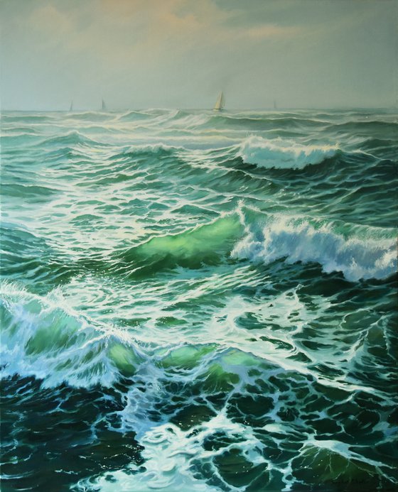 A seascape with waves III